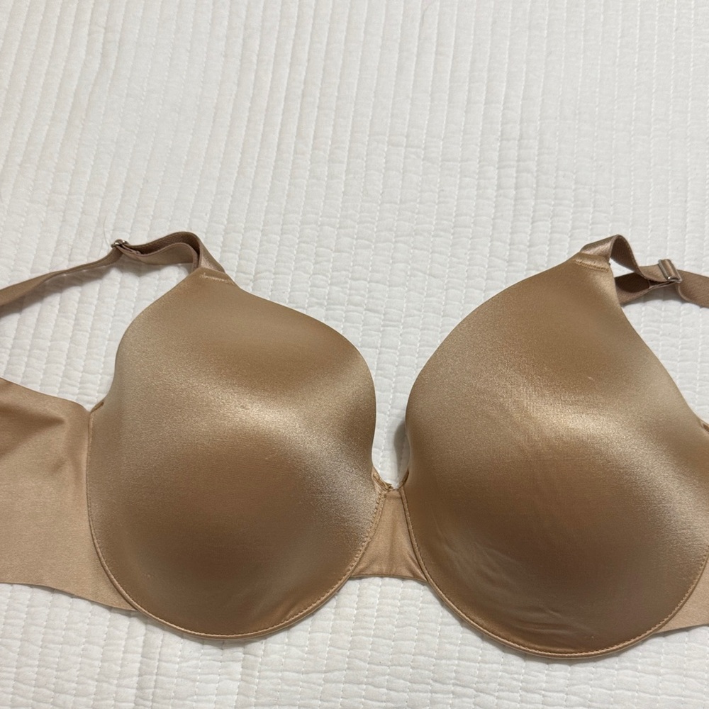 Soma Smooth Satin Bra in Tan